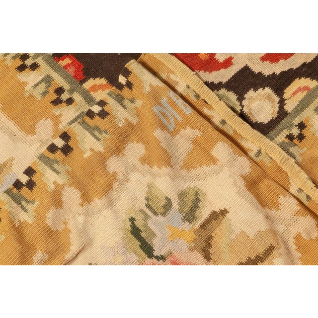 Early 21st Century Contemporary Bessarabian Floral Design Wool Rug by Doris Leslie Blau For Sale - Image 5 of 6