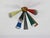 BAG Turgi Half-Diabolo Ceiling Lamp with Colored Cones by Prof. D. Moor for Bag Turgi, Switzerland, 1950s For Sale - Image 4 of 6