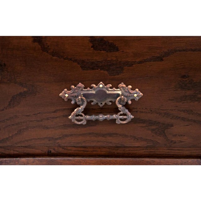 Wood Antique Oak Chest of Drawers, Northern Europe, 1890s For Sale - Image 7 of 16