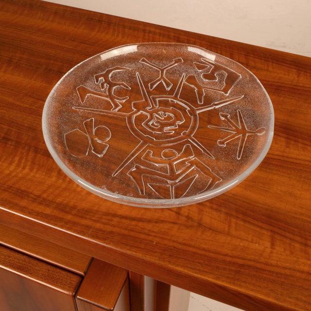 Sculptural Glass Plate by Arnaldo Pomodoro for Edizioni Ars D Milano, 1980s For Sale - Image 4 of 9