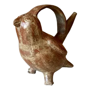 Antique Pre-Columbian Ceramic Sican Bird Vessel TL Tested