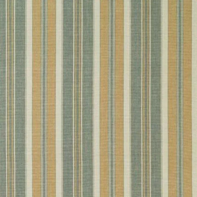 Contemporary Sample - Schumacher Hudson Stripe Fabric in Aqua For Sale - Image 3 of 3