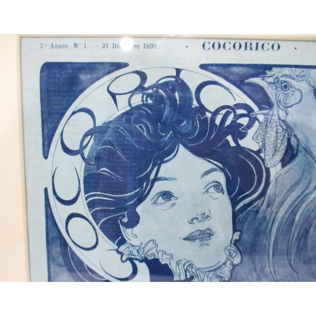 Early 19th Century Alphonse Mucha Nouveau French Cocorico Magazine Cover For Sale - Image 5 of 10
