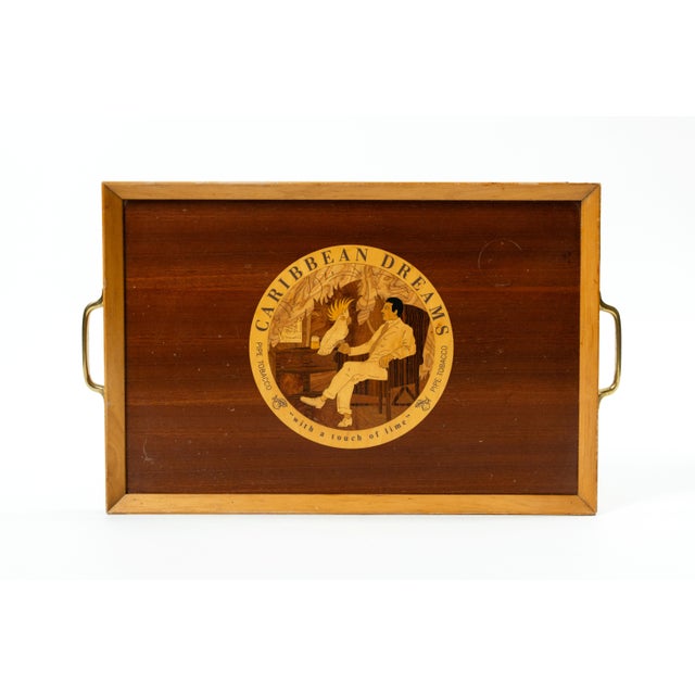 Caribbean Dreams Cocktail Tray, 1950s For Sale - Image 3 of 3
