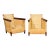 1990s John Hutton for Donghia Rattan and Mahogany Club Chairs - a Pair For Sale