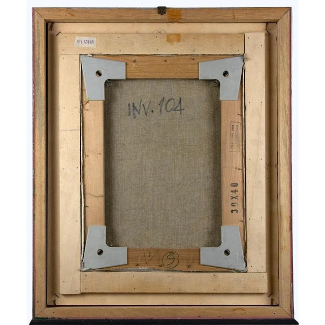 Contemporary Leo Guida, At the Seaside, Original Oil Paint on Canvas, 1985 For Sale - Image 3 of 4