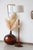 Vintage Scandinavian Floor Lamp in Wood and Gilded Brass with Beige Lampshade, 1960s For Sale - Image 12 of 12