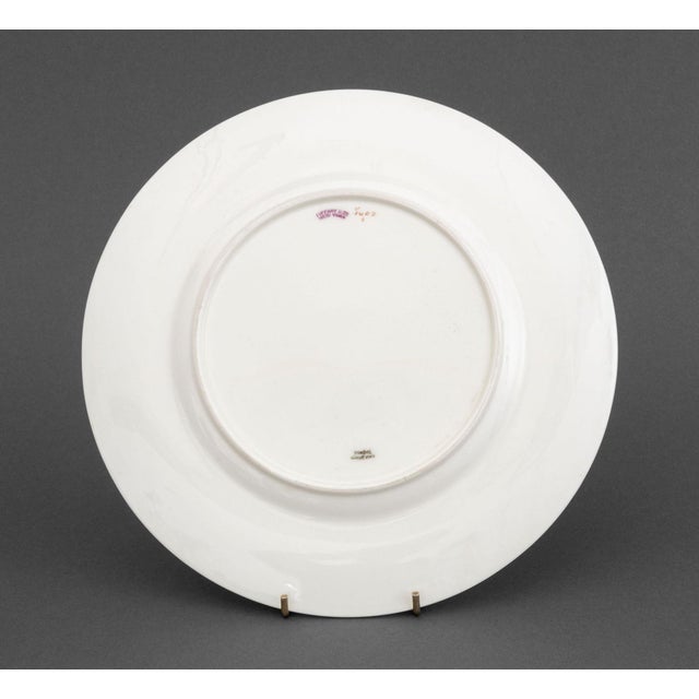 Late 20th Century Set of 12 Cauldon Co. For Tiffany & Co. Porcelain Dinner Plates For Sale - Image 5 of 7