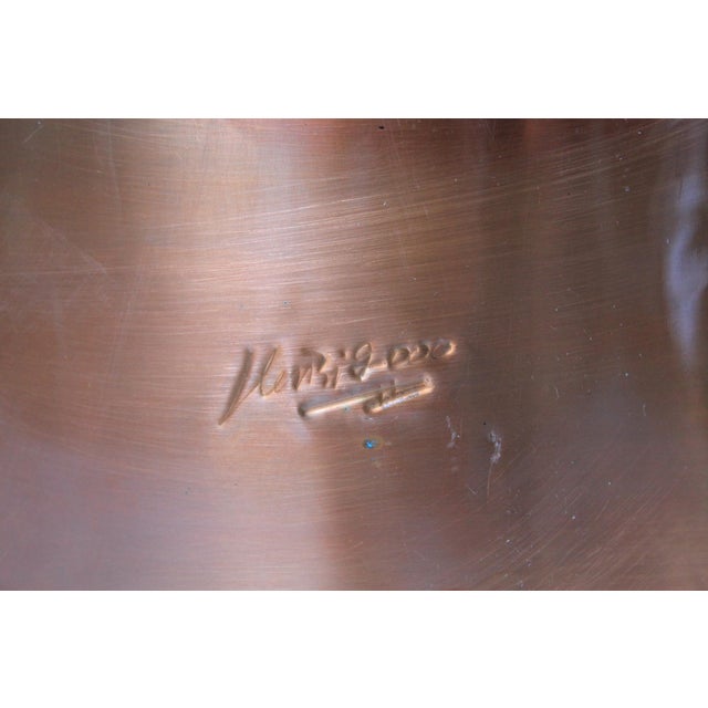Copper Vintage Nautical Lighthouse Copper Wrapped Wastebasket For Sale - Image 8 of 11