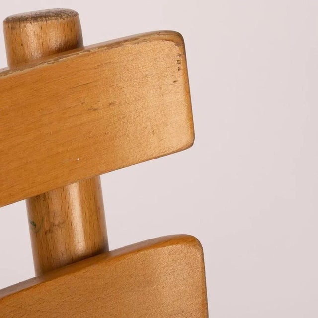 Wood Wooden Chair, France, 1990s For Sale - Image 7 of 12