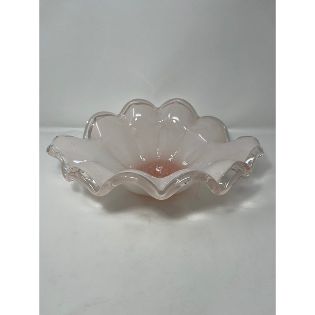 Italian Glass Centerpiece For Sale - Image 4 of 4