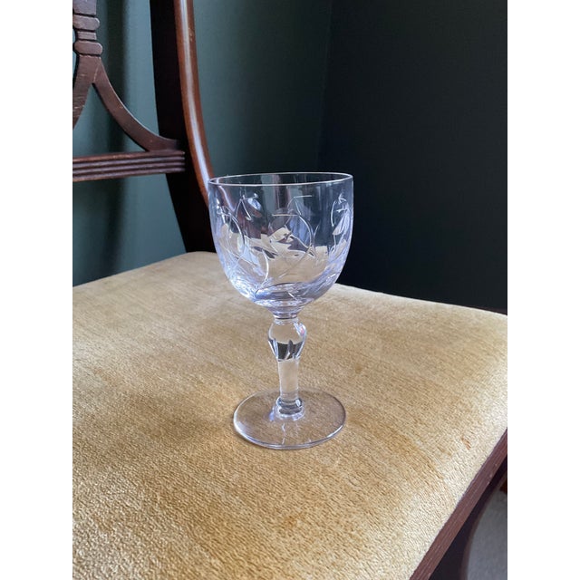 36pc Stuart Crystal Minuet Stemware Set Service For Sale - Image 6 of 8