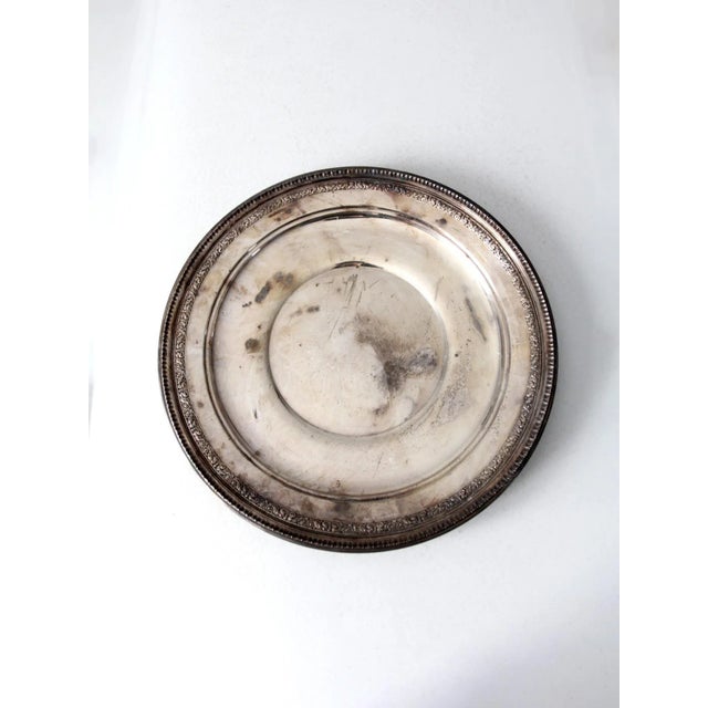 Vintage Silver Plate Tray For Sale - Image 9 of 9