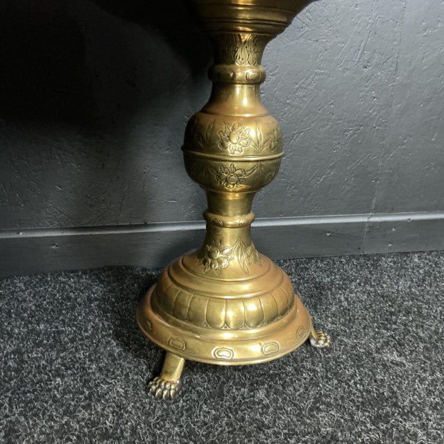 Antique Brass Planter, 1905 For Sale - Image 3 of 7