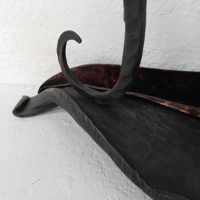 Art Nouveau Umbrella Stand in Steel and Copper, 1920s For Sale - Image 13 of 18