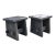 Set of Two 16" Tables/Stands." Yakisugi" Finish "Reclaimed Barnwood" Wabi Sabi, Minimalism, For Sale