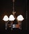 Art Deco French Five-Light Chrome, Bakelite & Opaline Glass Chandelier, 1930s For Sale - Image 4 of 18