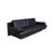 Modern Rolf Benz 6500 Three-Seater Leather Sofa Black Couch Manual Function For Sale - Image 3 of 14