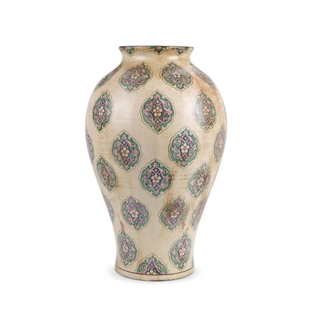 Memories Heritage Vase by deBlona Dimensions: D 34 x H 53 cm. Materials: Ceramic. Colors: Copper green, purple, antique...