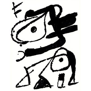 Joan Miró Engraver IV 2001 Woodcut Engraving 2 For Sale