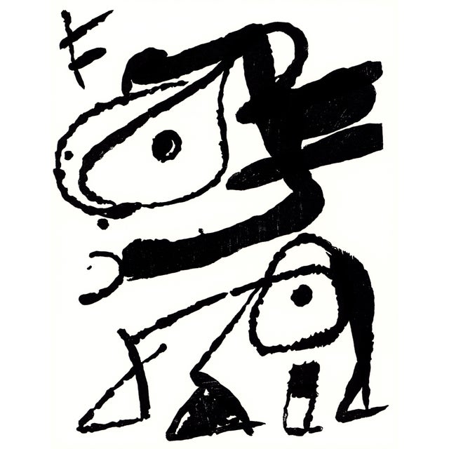 Joan Miró Engraver IV 2001 Woodcut Engraving 2 For Sale