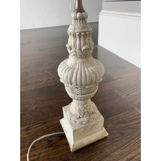 Traditional Vintage Mid 20th Century Concrete Lamp For Sale - Image 3 of 6