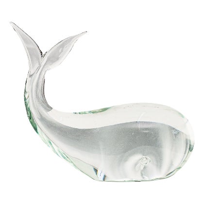 Licio Zanetti, Murano Glass Whale Sculpture, 1950s, Murano Glass For Sale
