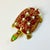 1960s 1960s Vintage Art Deco Coastal Hollywood Regency Bejeweled Brass Turtle Box For Sale - Image 5 of 18