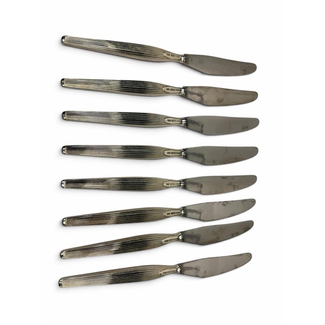 Mid-Century Modern Vintage Mid-Century Danish Frigast & Raadvad "Savoy" Knives - Set of 8 For Sale - Image 3 of 6