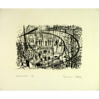 Jean Monneret, Paris Modern Landscape For Sale
