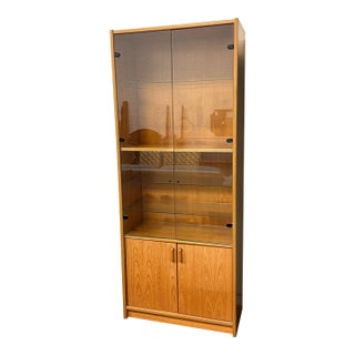 Post Modern Scandinavian Designs Teak Wood Tall Cabinet For Sale