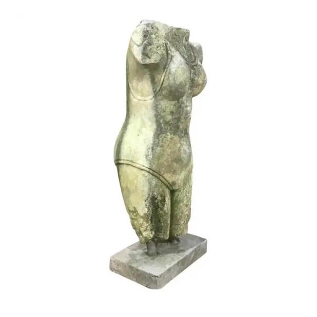Stone Indian Style Marble Torso Sculpture For Sale - Image 7 of 8