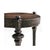 Brutalist Iron and Wood Round Accent Table For Sale - Image 4 of 9