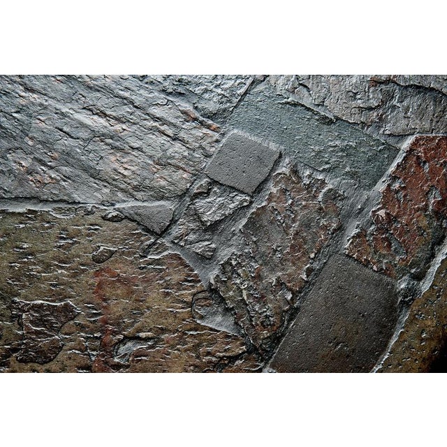 Brutalist Stone and Brass Coffee Table attributed to Marcus Kingma, Netherlands, 1986 For Sale - Image 9 of 12