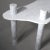Off-white 90s Mario Bellini "Il Colonnato" Style Carrara Marble Cylinder Transverse Leg Live Edge Table For Sale - Image 8 of 9