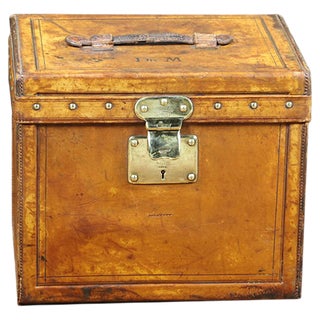 Antique Leather Hat Trunk from Louis Vuitton For Sale