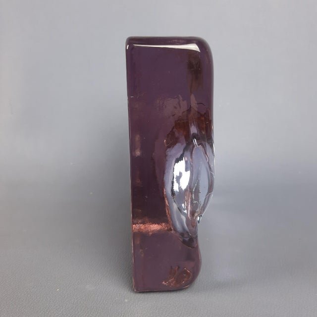 Modern Purple Murano Glass Centerpiece or Ashtray, 1970s For Sale - Image 3 of 13