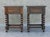 Wood Early 20th Century Louis XIII French Oak Bedside Cabinets with Barley-Twist Legs, 1930, Set of 2 For Sale - Image 7 of 12