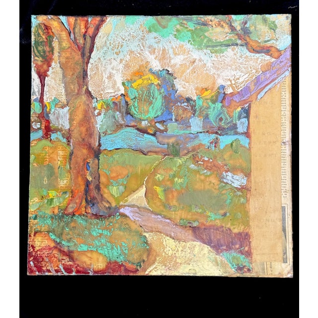 This original 12” x 12” work , “Aquatic Park” is a tactile exploration of history and light. Created using the ancient...