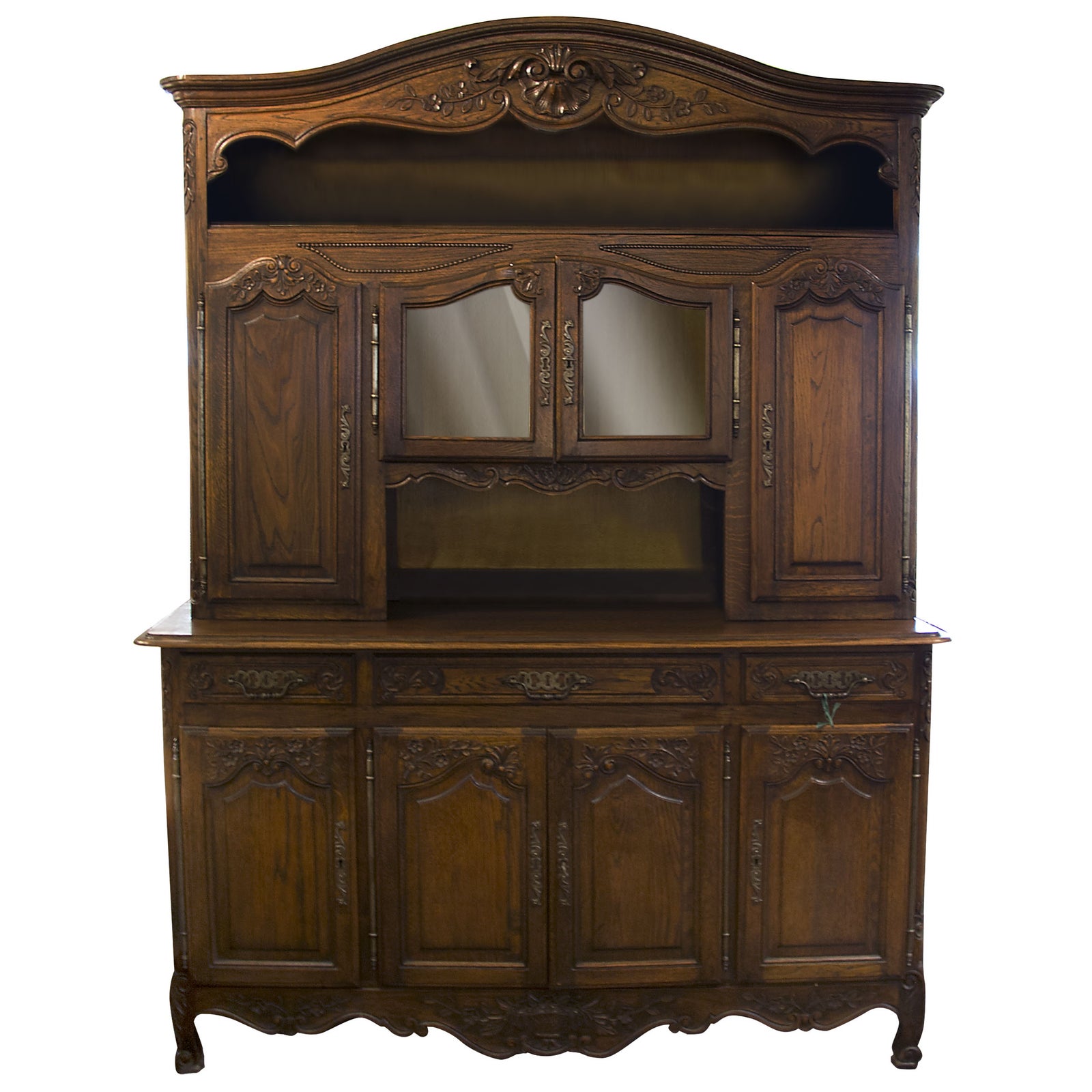 1930s Vintage Walnut Hutch | Chairish