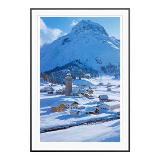 Toni Frissell 'St. Anton in Winter' Archival Pigment Print Framed in Black For Sale