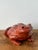 Late 20th Century Vintage Boho Monumental Glazed Ceramic Frog For Sale - Image 5 of 12