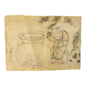17th or 18th Century Chinese Watercolor on Paper Painting