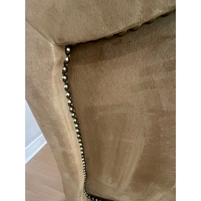 Marquesa Suede Lounge Chair by Kreiss For Sale In New York - Image 6 of 14