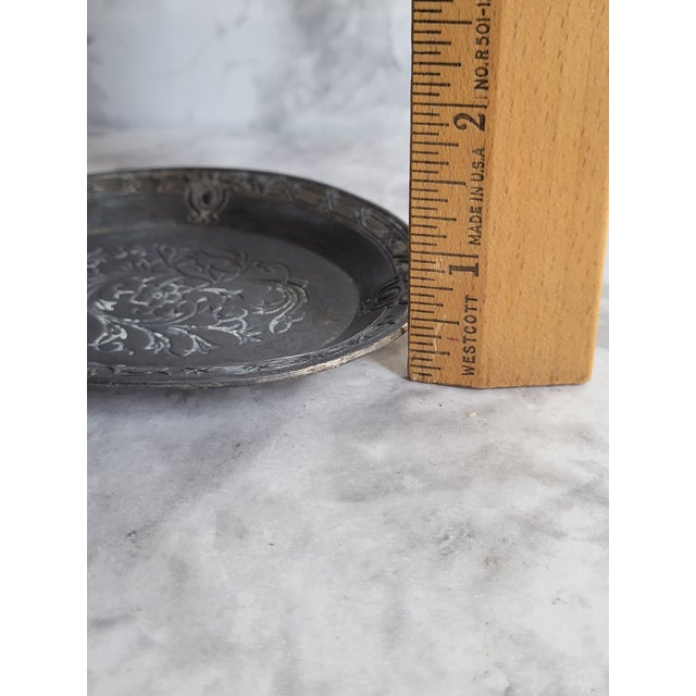 Antique Pewter Etched Art Nouveau Catchall For Sale In San Francisco - Image 6 of 9