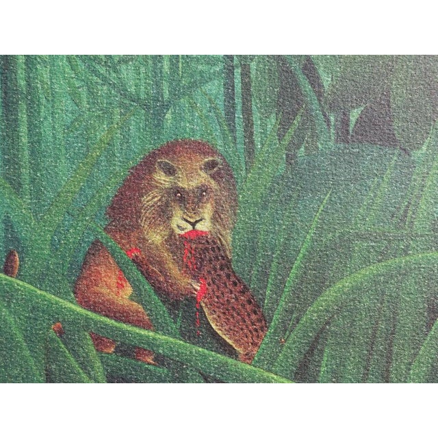 After Le Douanier Rousseau, The Meal of the Lion, Lithograph For Sale - Image 5 of 11