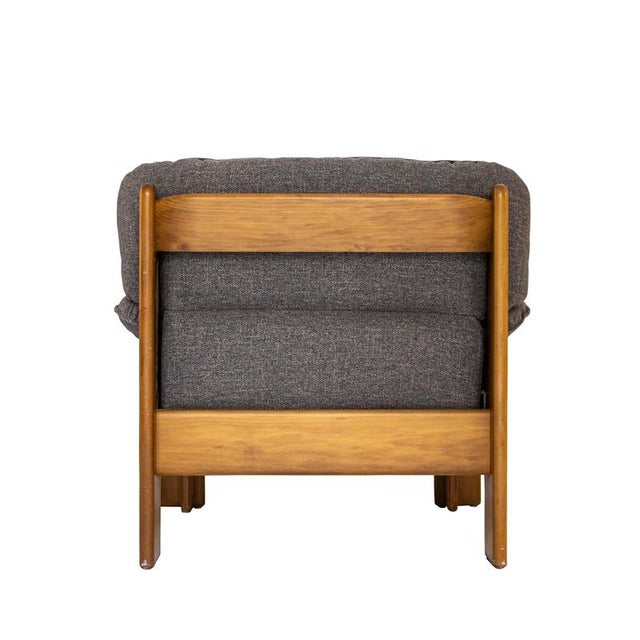 Mid-Century Armchairs in the style of Afra and Tobia Scarpa, Italy, 1970s, Set of 2 For Sale - Image 4 of 9