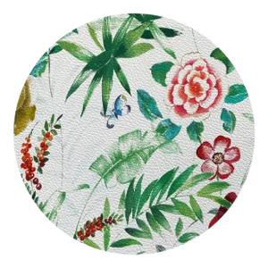 Nicolette Mayer Lost Pavillion No. 10 16" Round Pebble Placemats, Set of 4