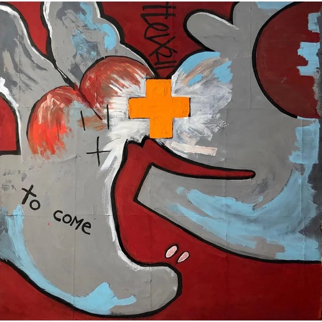Claudie Baran, to Come, 2022, Tempera & Ink on Canvas, Framed For Sale - Image 6 of 6