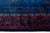1920s Early 20th Century Antique Chinese Art Deco Wool Rug in Cobalt Blue & Plum For Sale - Image 5 of 12